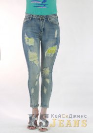 Узкие джинсы женские рваные ZARA